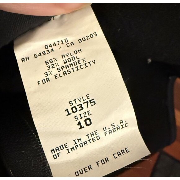 NEW (Vintage) edelweiss Ski/Snow Bib w- Stirrups Women Size 10 Black/ Wool/TAGS - Picture 6 of 7